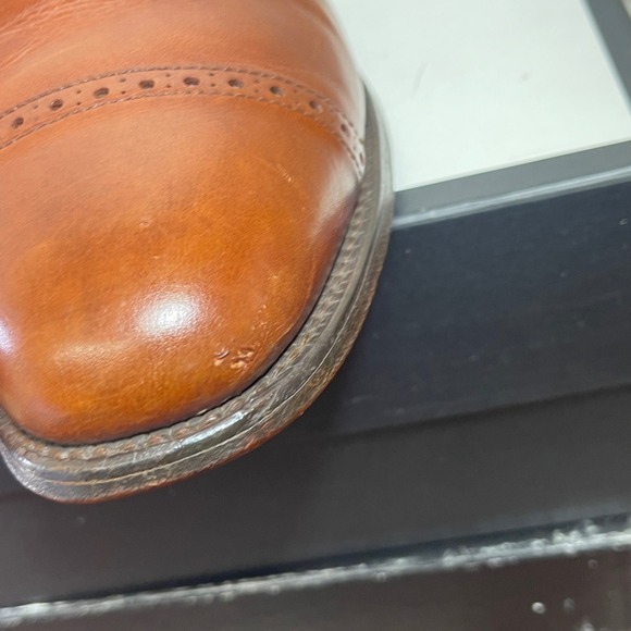 Allen Edmonds Byron 2034 Brown Leather Cap Toe Oxford Dress Shoes Men's 11 D - Picture 10 of 14